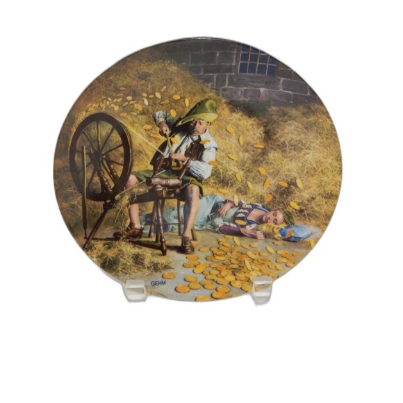 Bradford Exchange Königszelt Bavaria Brothers Grim Rumpelstilzchen Plate - Picture 3 of 7